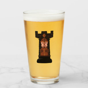 Black Chess Rook Glas