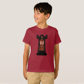 Black Chess Rook T-Shirt (Voorkant volledig)