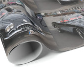 Black Chevrolet Corvette Stingray Cadeaupapier (Rol Hoek)