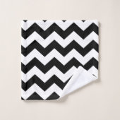 Black Chevron Bad Handdoek (Wasdoekje)