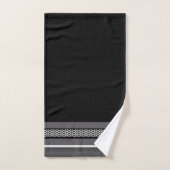 Black Chevron Band Bad Handdoek (Handdoek)