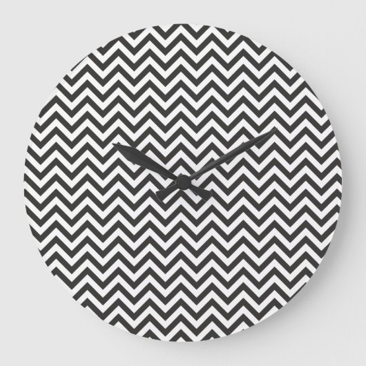 Black Chevron Grote Klok (Voorkant)
