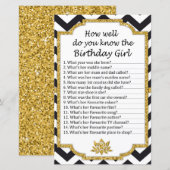 Black Chevron Hoe goed ken je de verjaardag? (Voorkant / Achterkant)