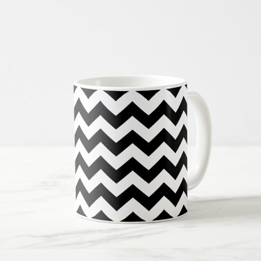 Black Chevron Koffiemok (Voorkant rechts)