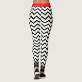 Black Chevron op je kol. Leggings (Achterkant)