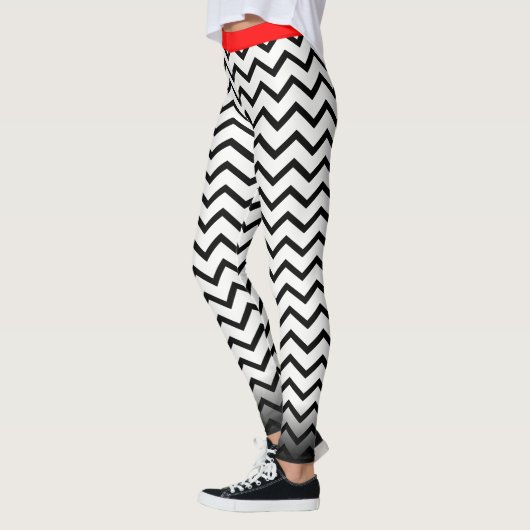 Black Chevron op je kol. Leggings (Links)