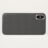 Black Chevron Pattern Case-Mate iPhone Case (Achterkant (horizontaal))