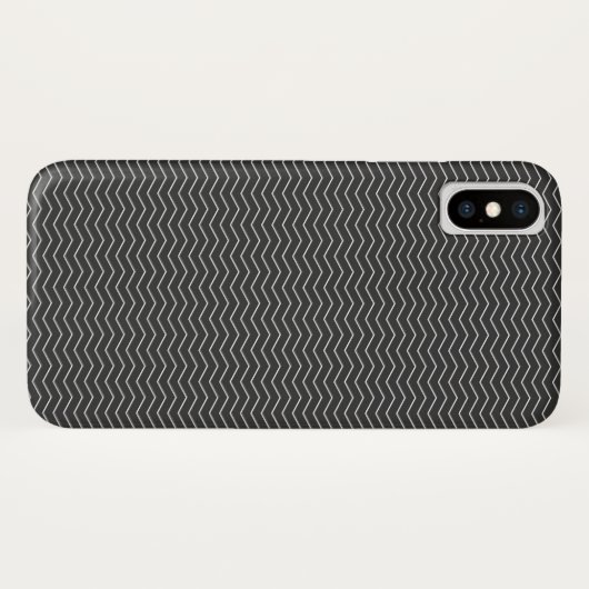 Black Chevron Pattern Case-Mate iPhone Case (Achterkant (horizontaal))