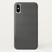 Black Chevron Pattern Case-Mate iPhone Case (Achterkant)