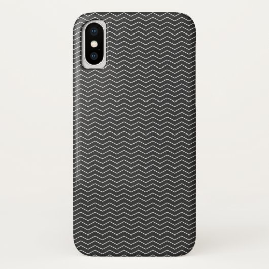 Black Chevron Pattern Case-Mate iPhone Case (Achterkant)