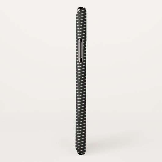 Black Chevron Pattern Case-Mate iPhone Case (Achterkant / rechts)