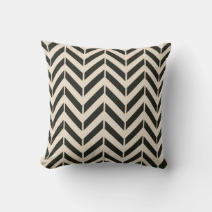 Black Chevron Pillow Kussen