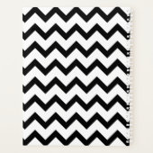 Black Chevron Pink Apple Teacher Planner (Achterkant)