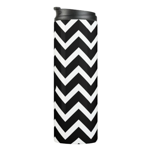 Black Chevron Thermosbeker (Geroteerd rechts)