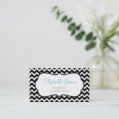 Black Chevron Visitekaartje (Staand voorkant)