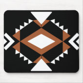 Black-Chic Ethnomuster Mauspad Schwarz Muismat (Voorkant)