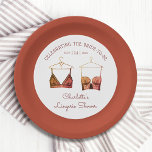 Black Chic Lace Waterverf Lingerie Vrijgezellenfee Papieren Bordje<br><div class="desc">Black Chic Lace Waterverf Lingerie Vrijgezellenfeest Papieren Borden Tableware is uitgerust met elegante zwarte vlekken met uw persoonlijke lingerie-partij,  panty party of vrijgezellenfeest in elegant script. Personaliseer door de tekst in de verstrekte tekstvakjes uit te geven. Creëer door ©Evco Studio www.zazzle.com/store/evcostudio</div>