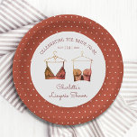 Black Chic Lace Waterverf Lingerie Vrijgezellenfee Papieren Bordje<br><div class="desc">Black Chic Lace Waterverf Lingerie Vrijgezellenfeest Papieren Borden Tableware biedt elegante zwarte en oranje lace-borden met uw persoonlijke lingerie,  panty party of vrijgezellenfeest in elegant script. Personaliseer door de tekst in de verstrekte tekstvakjes uit te geven. Creëer door ©Evco Studio www.zazzle.com/store/evcostudio</div>