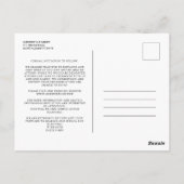 Black Chic Trendy Collage Wedding 3 foto's Briefkaart (Achterkant)