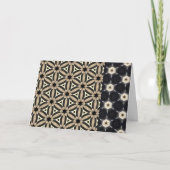 Black Chic Trendy Pattern Kaart (Voorkant)