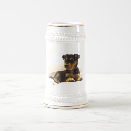 Black Chihuahua Beer Stein Bierpul (Center)