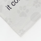 Black Chihuahua Dog My Sunshine Fleece Deken (Hoek)