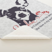 Black Chihuahua Dog My Sunshine Sherpa Deken (3/4)