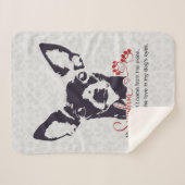 Black Chihuahua Dog My Sunshine Sherpa Deken (Voorkant (horizontaal))