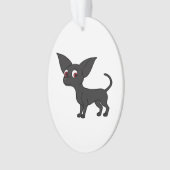 Black Chihuahua Ornament (voorkant)