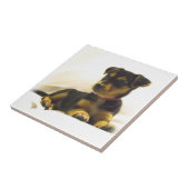 Black Chihuahua Tile Tegeltje (Zijkant)