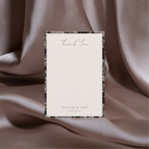 Black Chinoiserie Elegant Wedding Bedankt