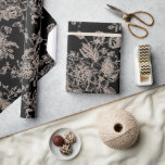 Black Chinoiserie Gift Cadeaupapier<br><div class="desc">Black Chinoiserie Gift Wrap. Elegant.</div>