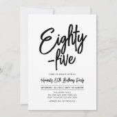 Black | Chique tachtig - vijf 85ste verjaardag par Kaart (Voorkant)