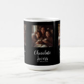 Black Chocolate Lovers Gevestigd 3 Foto Script Koffiemok (Center)