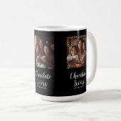 Black Chocolate Lovers Gevestigd 3 Foto Script Koffiemok (Voorkant rechts)