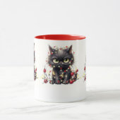 Black Christmas Angry Cat Mokken (Midden)