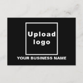 Black | Christmas | Business | Kleine platte groet Kaart (Achterkant)