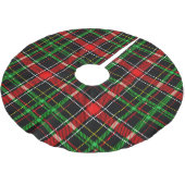 Black Christmas Flannel Plaid Tartan Design Kerstboom Rok (Gekanteld)