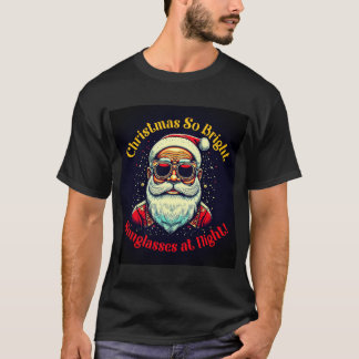 Black | Christmas | kerstman | mooi T-shirt