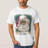 Black Christmas Santa T-shirts (Voorkant)