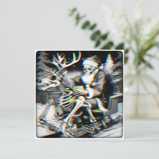 Black Christmas (trineo). Kaart (Staand voorkant)