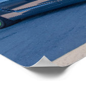 Black Chrome GTR On The Beach Poster (Hoek)