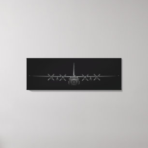 Black Chrome Herk Canvas Afdruk