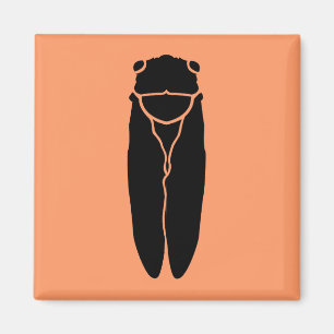 Black Cicada Insect Magneet