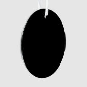 Black Circle Acryl Ornament (voorkant)