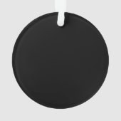 Black Circle Acryl Ornament (achterkant)