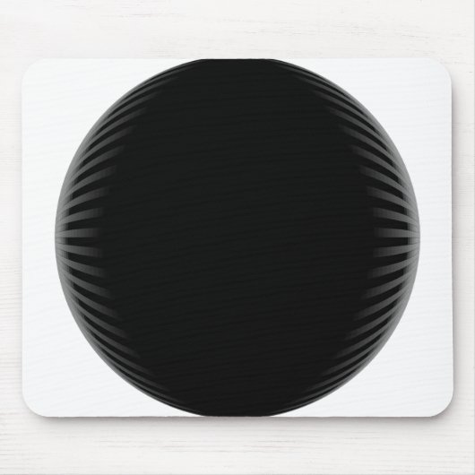 Black Circle Mousepad Muismat (Voorkant)