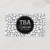 Black Circle Star v2 - Abstract 160417 Visitekaartje (Voorkant)