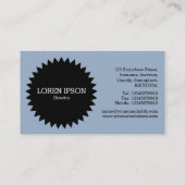 Black Circle Star v2 - Chrome buizen Visitekaartje (Achterkant)