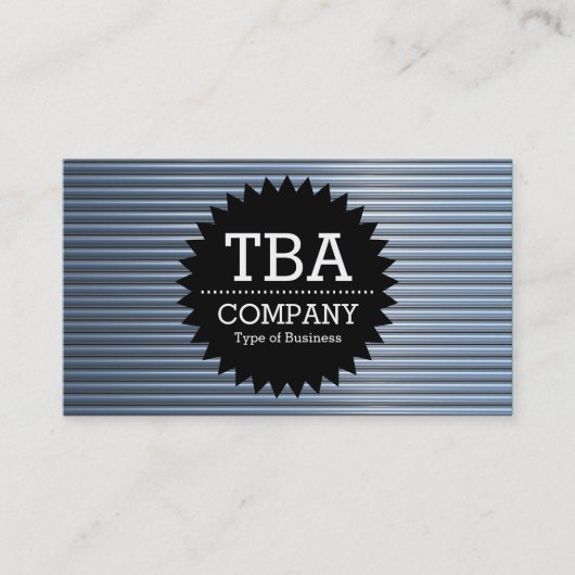 Black Circle Star v2 - Chrome buizen Visitekaartje (Voorkant)